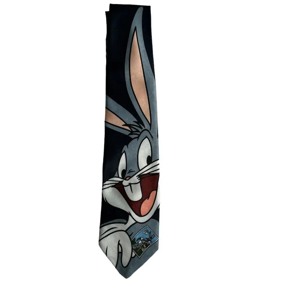 Vintage Warner Bros Looney Tunes Men’s 1997 Collection Bugs Bunny neck tie